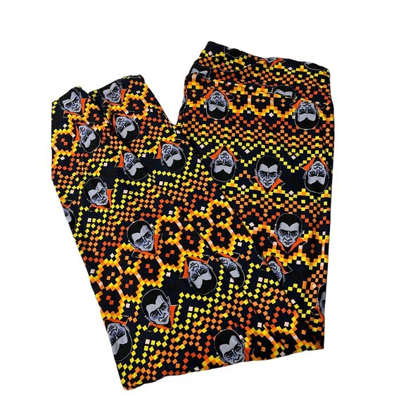 DRACULA LULAROE Leggings Ultra Soft Size TC2 Tall and Curvy 2 - Picture 2 of 5